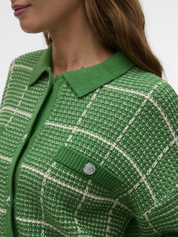 VERO MODA Gebreid vest 'VMShorna' in Groen