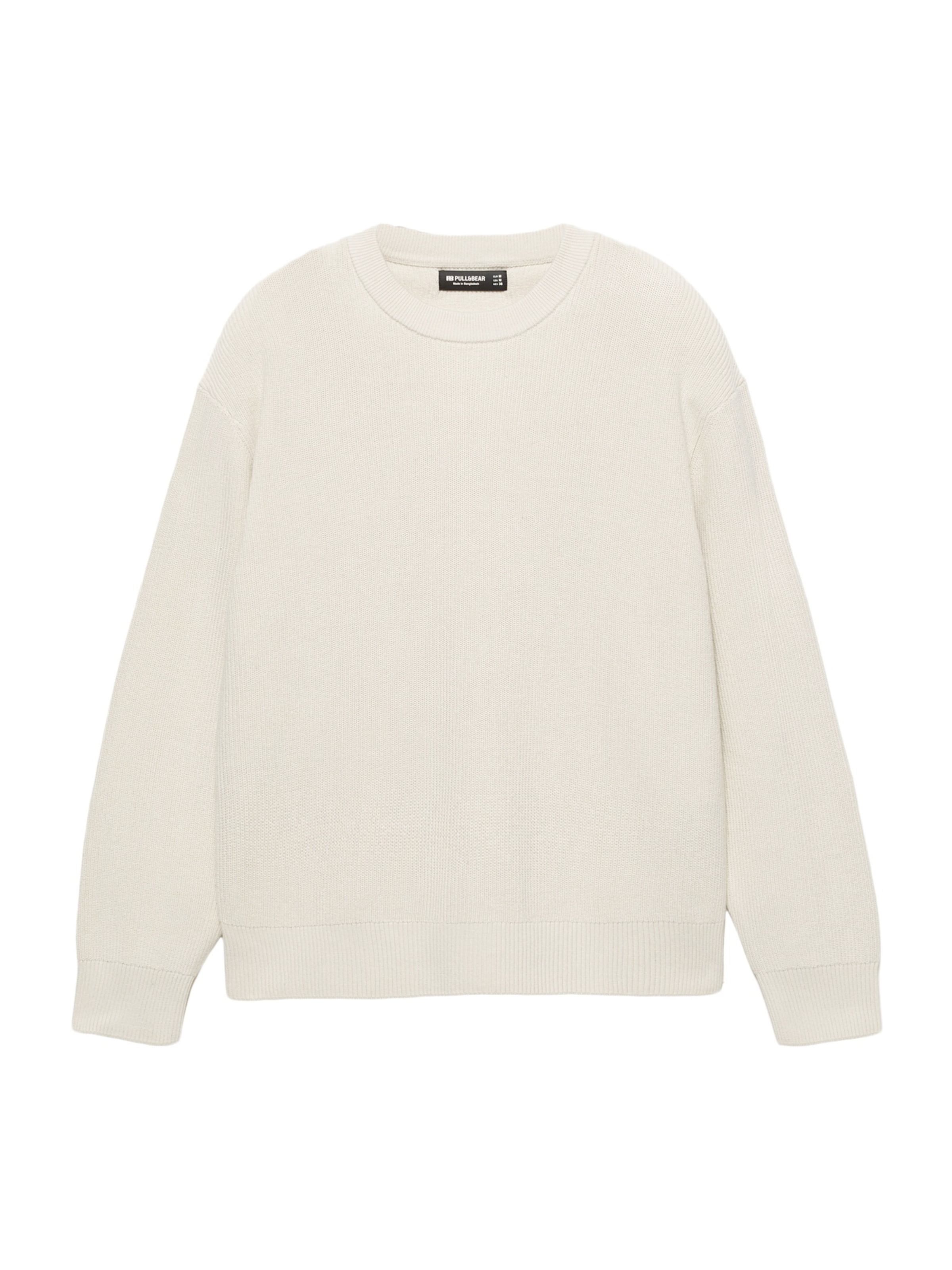 Pull&Bear Pulover | naravno bela barva, Prikaz izdelka