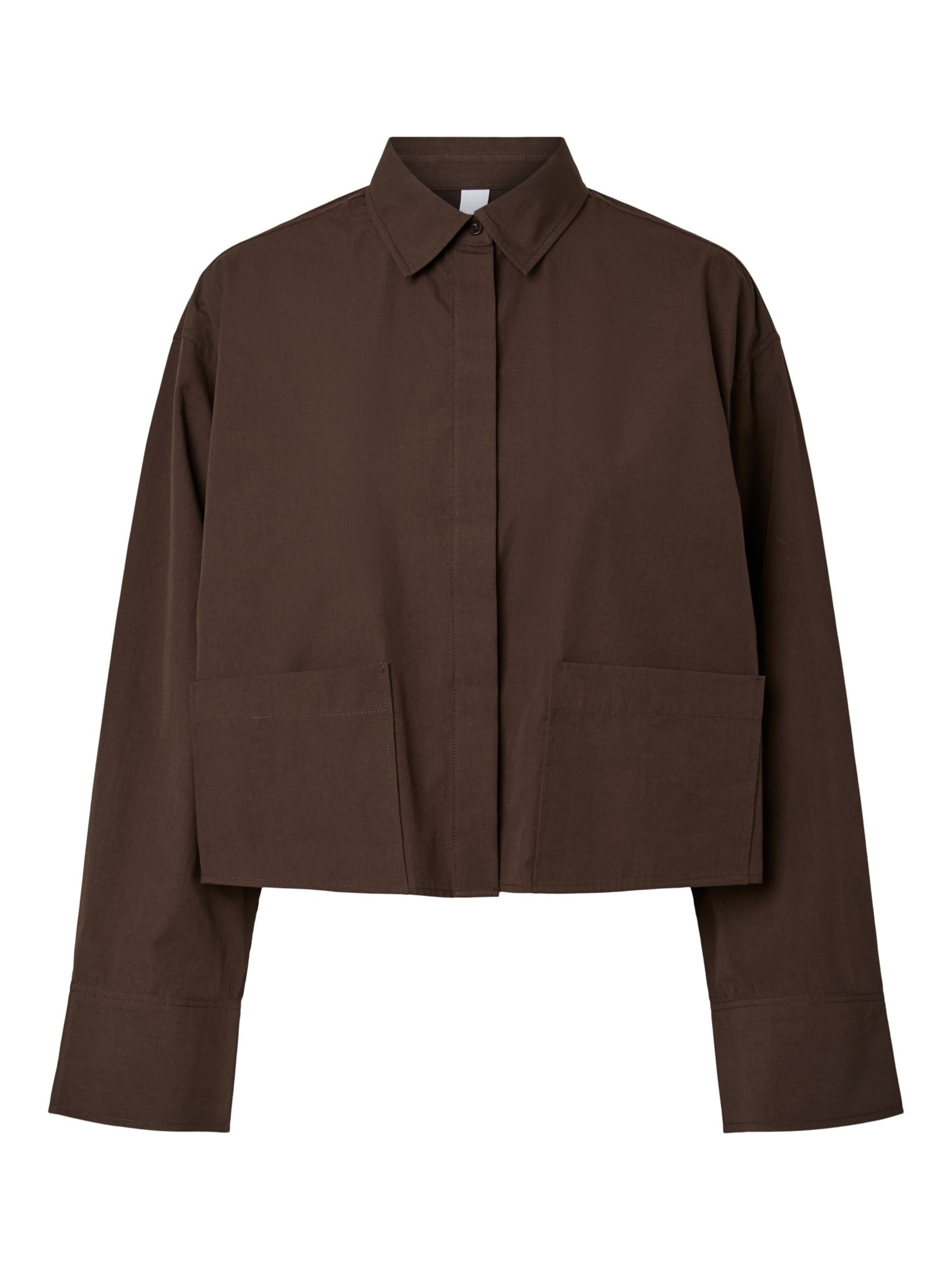 YAS Blouse 'YASLee' in Brown: front