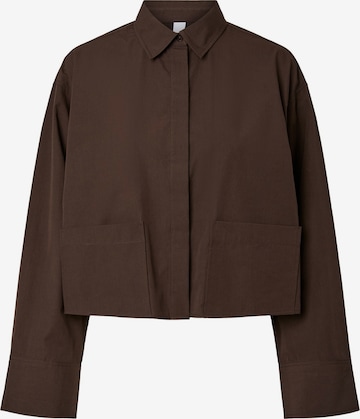 YAS Blouse 'YASLee' in Brown: front