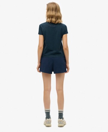 Superdry Regular Broek 'Athletic Essentials' in Blauw