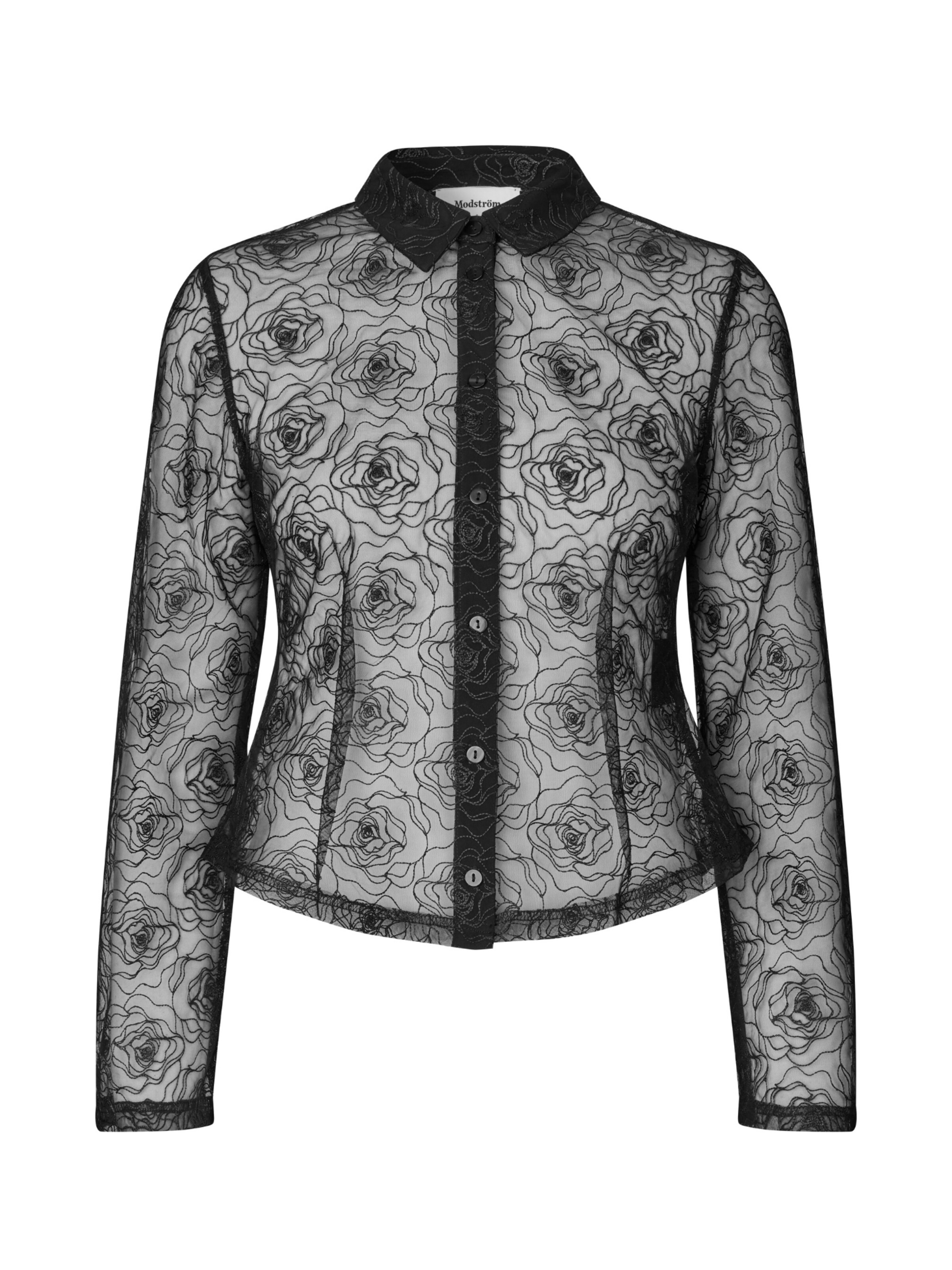 modström Μπλούζα 'Rocco' σε μαύρο: μπροστά