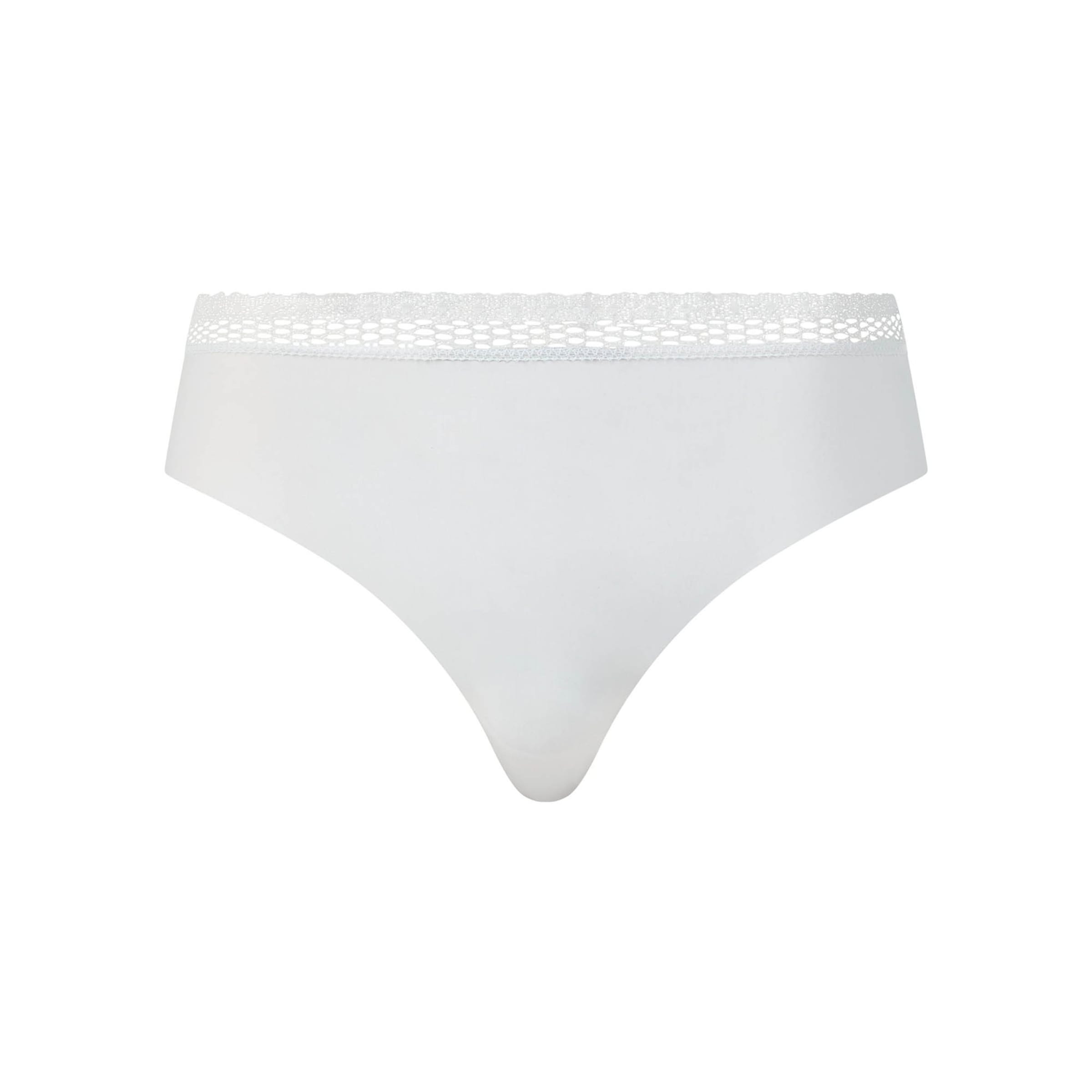 Slip 'Cozy Chic' di Chantelle in bianco: frontale