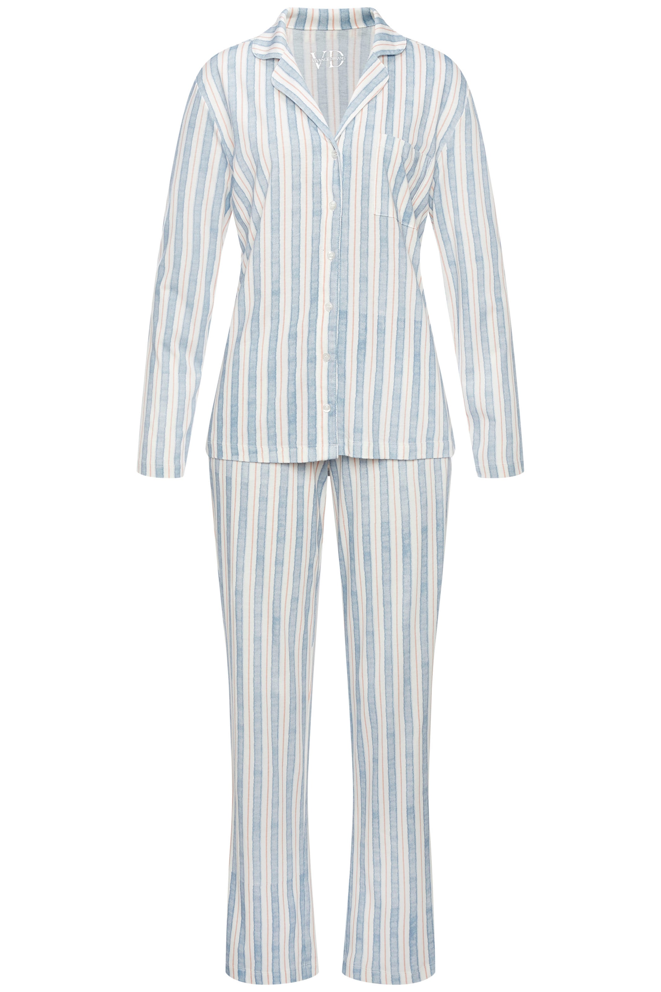 VIVANCE Pyjamas 'Dreams' i vit: framsida