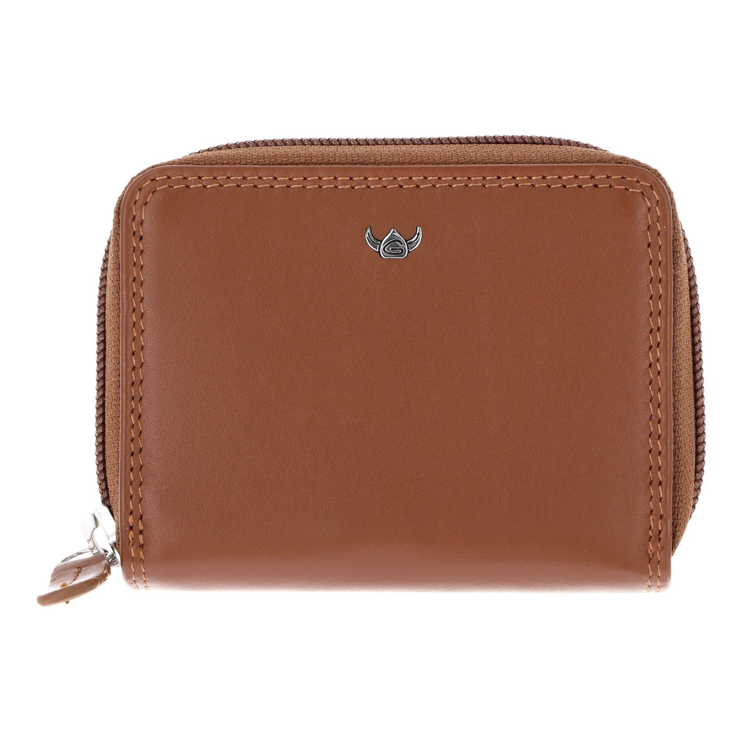 Porte-monnaies 'Polo' GOLDEN HEAD en marron : devant