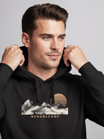 Neverless Sweatshirt 'Mountain' in Black