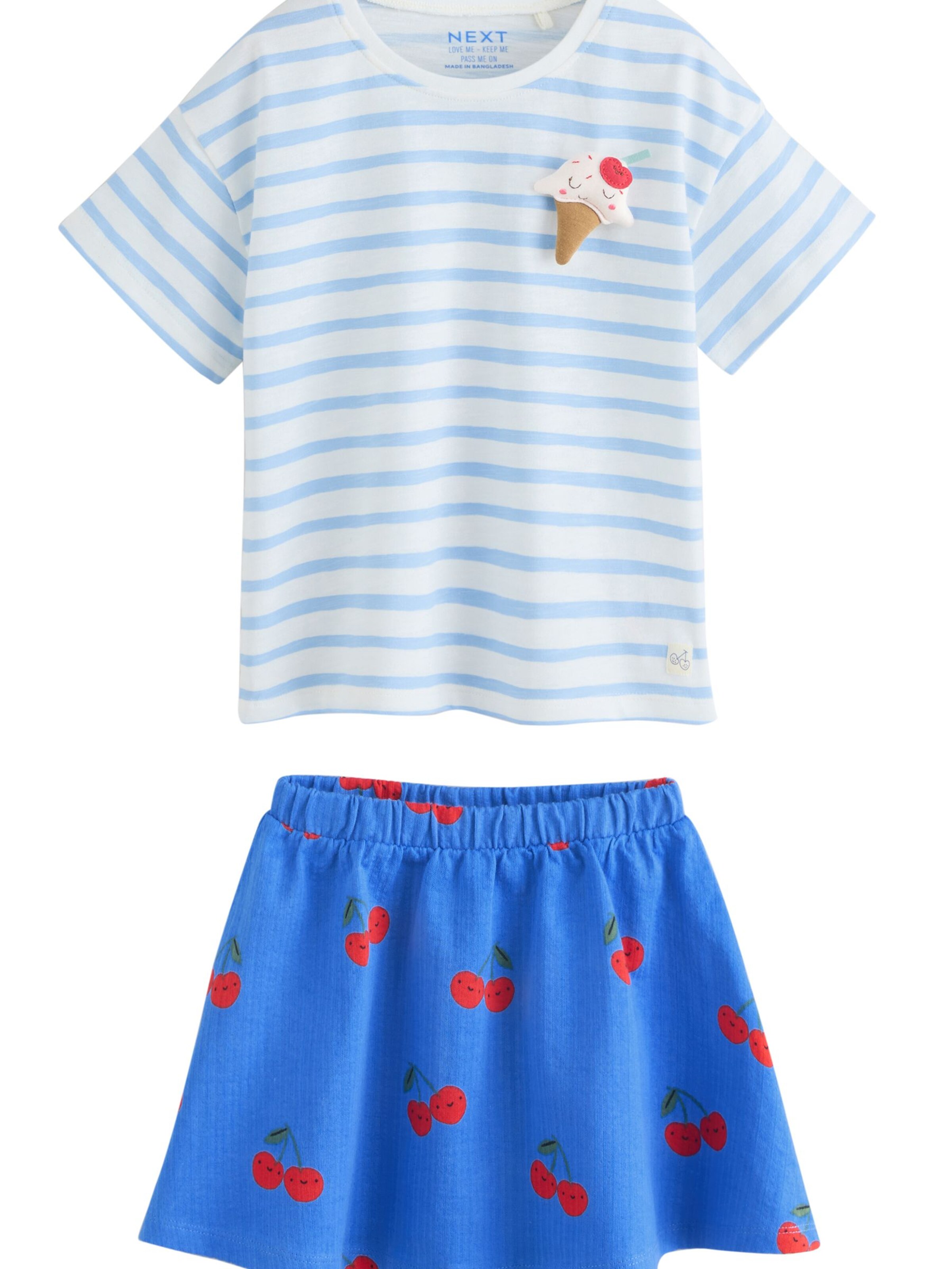 Next Комплект в синьо: отпред