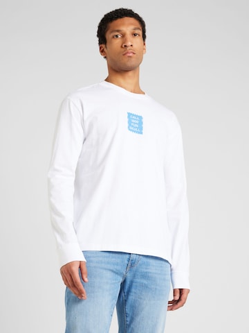 RVCA Shirt 'CALL' in Wit: voorkant