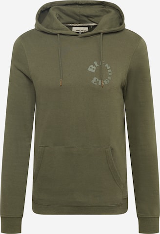 BLEND Sweatshirt in Green: front