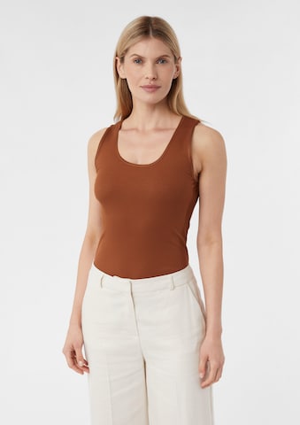 COMMA Top in Braun: Vorderseite