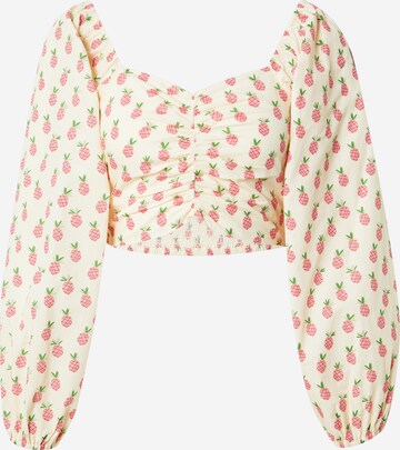 BZR Blouse in Roze: voorkant