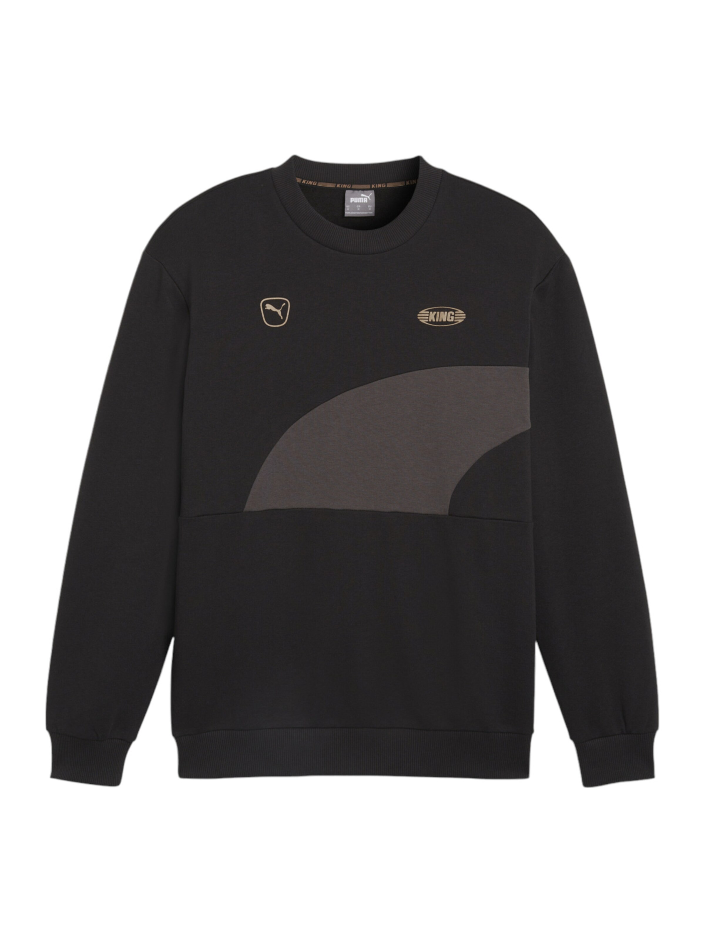 PUMA Sportsweatshirt in Schwarz: Vorderseite