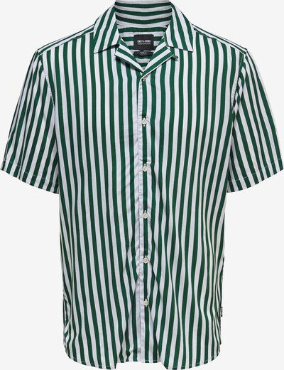 Only & Sons Camisa 'Wayne' em verde escuro / branco, Vista do produto