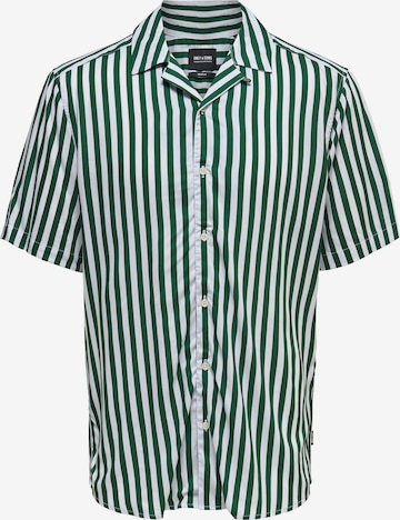 Camicia 'Wayne' di Only & Sons in verde: frontale