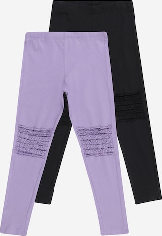 Lindex Skinny Leggings in Purple: front