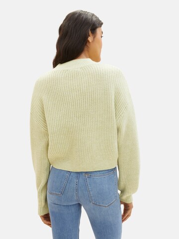 TOM TAILOR DENIM Sweater in Yellow