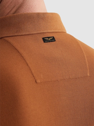Maglietta 'Polo shirt with garment-dye wash' di PME Legend in arancione