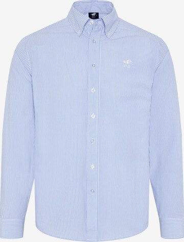 Polo Sylt Regular fit Button Up Shirt in Blue: front