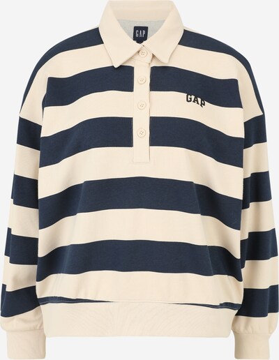 Gap Petite Sweatshirt in de kleur Beige / Navy, Productweergave
