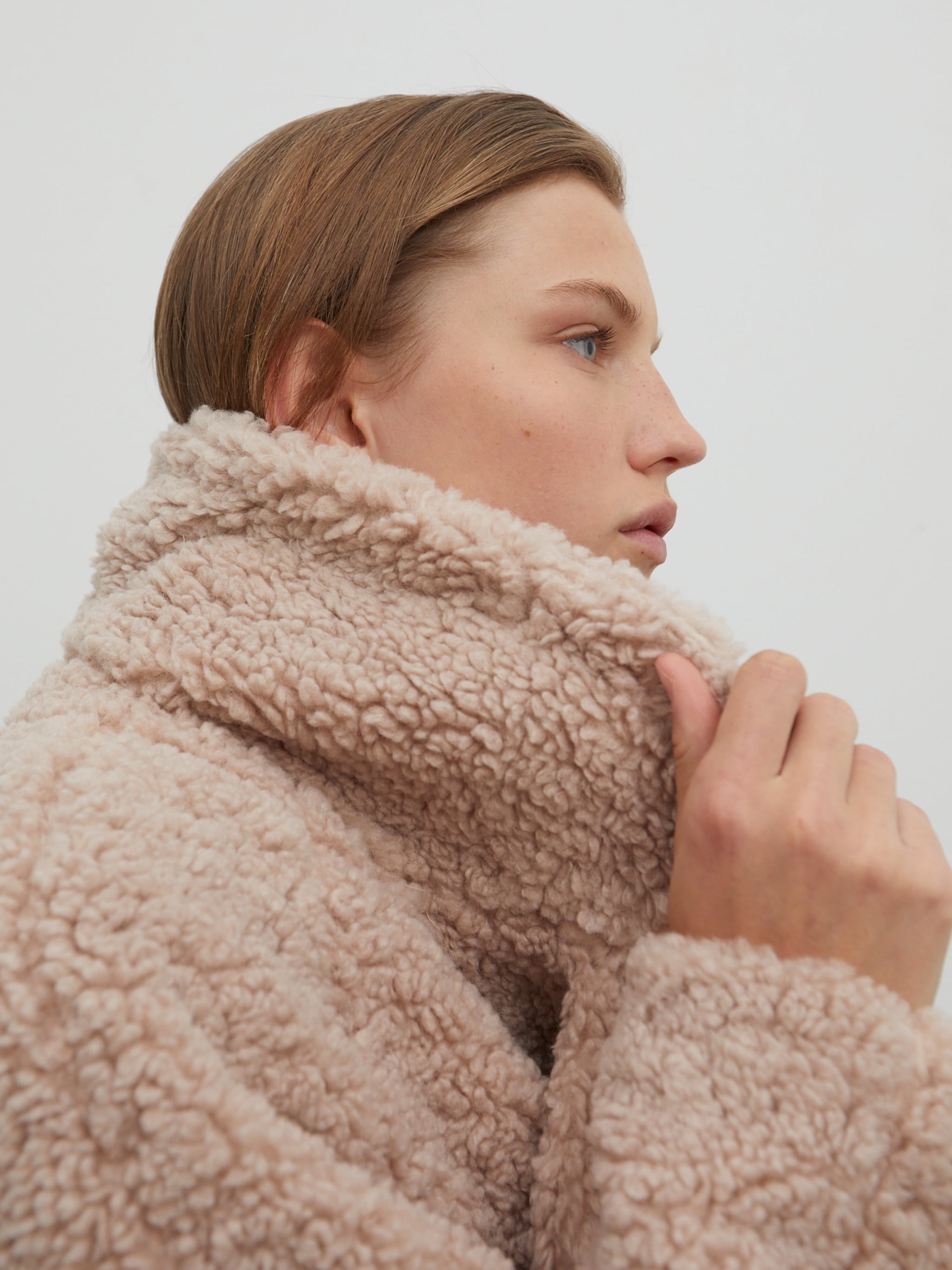 EDITED Produits Manteau mi-saison 'Manuela' cappuccino