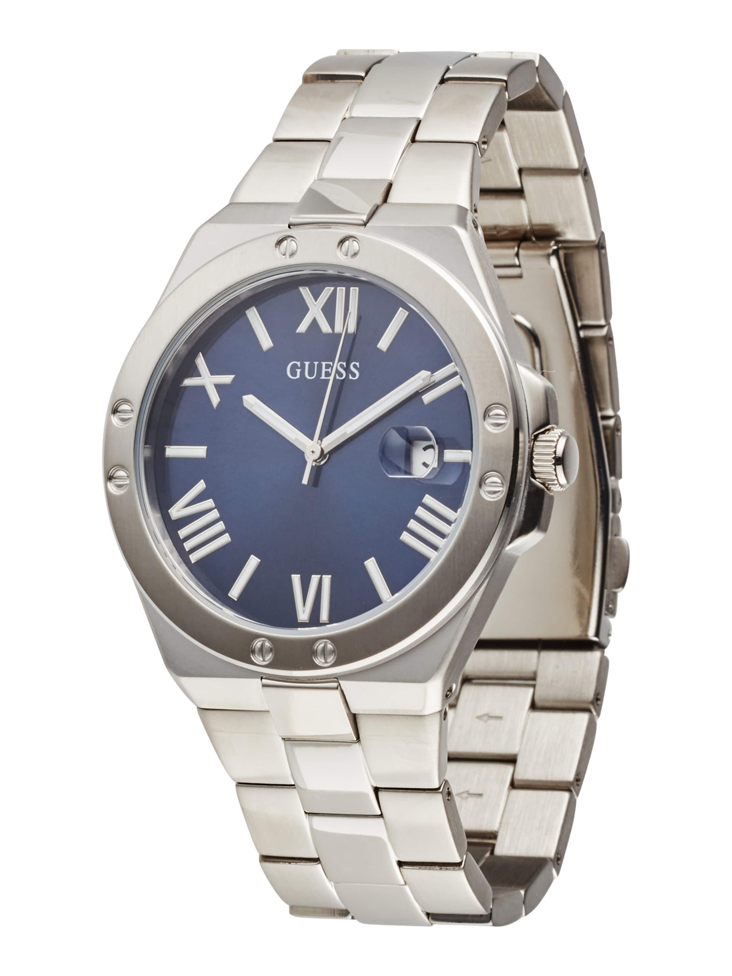 GUESS Analoog horloge in Zilver: voorkant