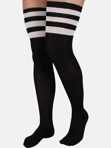 Chaussettes montantes normani en noir