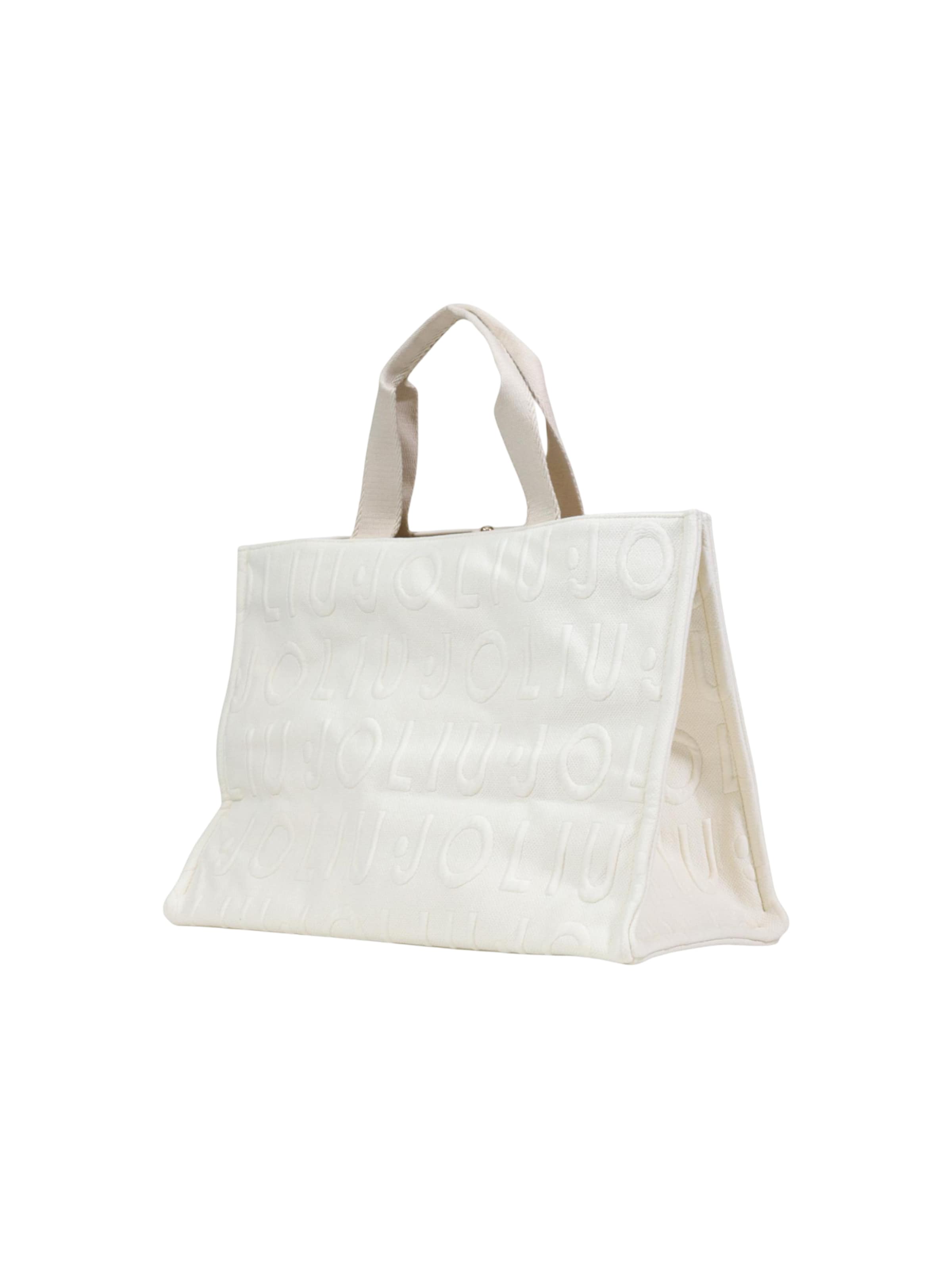 Liu Jo - Bolso de hombro 'L TOTE LOGO BUBBLE 2A6026 T0300' en beige
