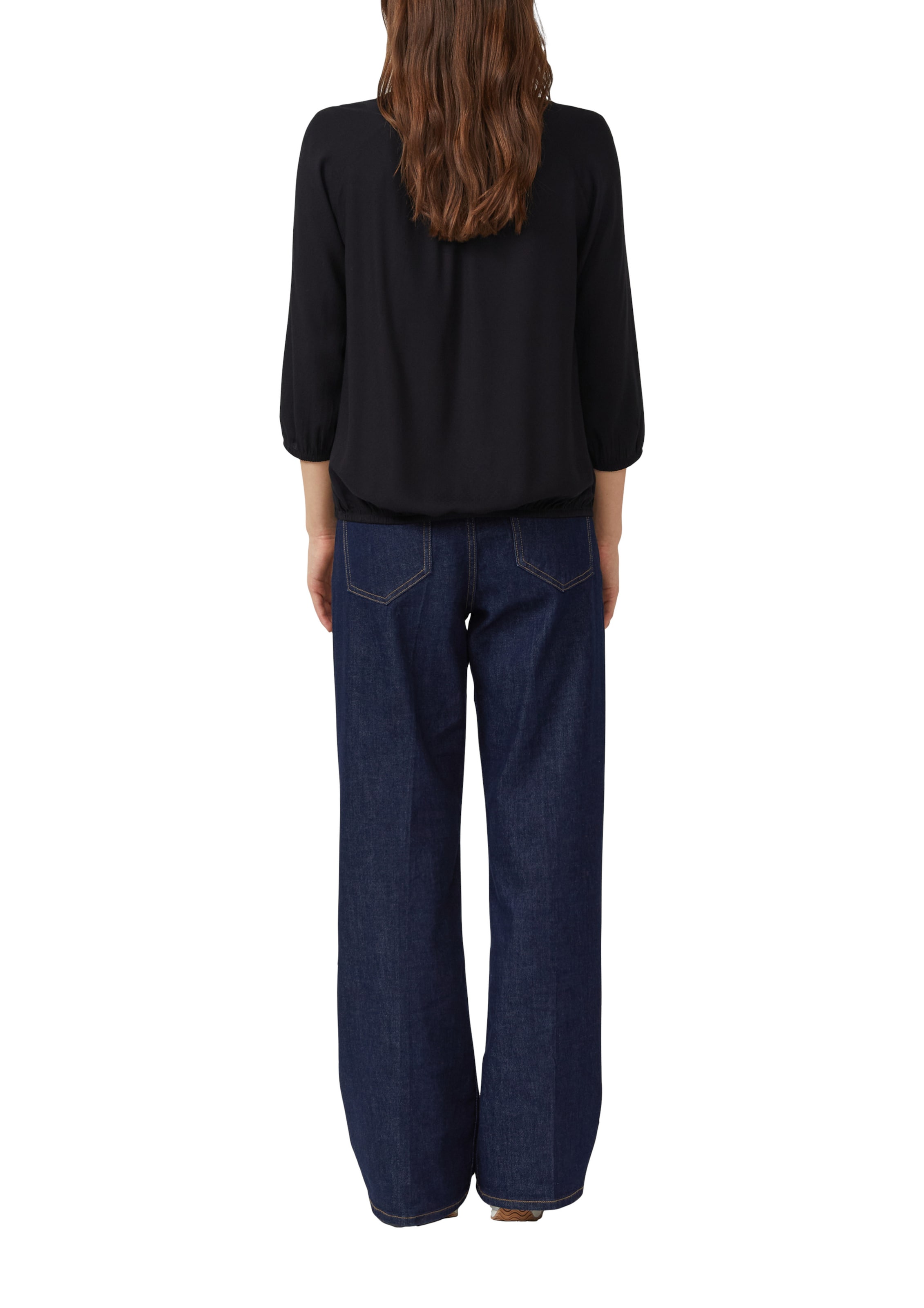 s.Oliver Blouse in Black