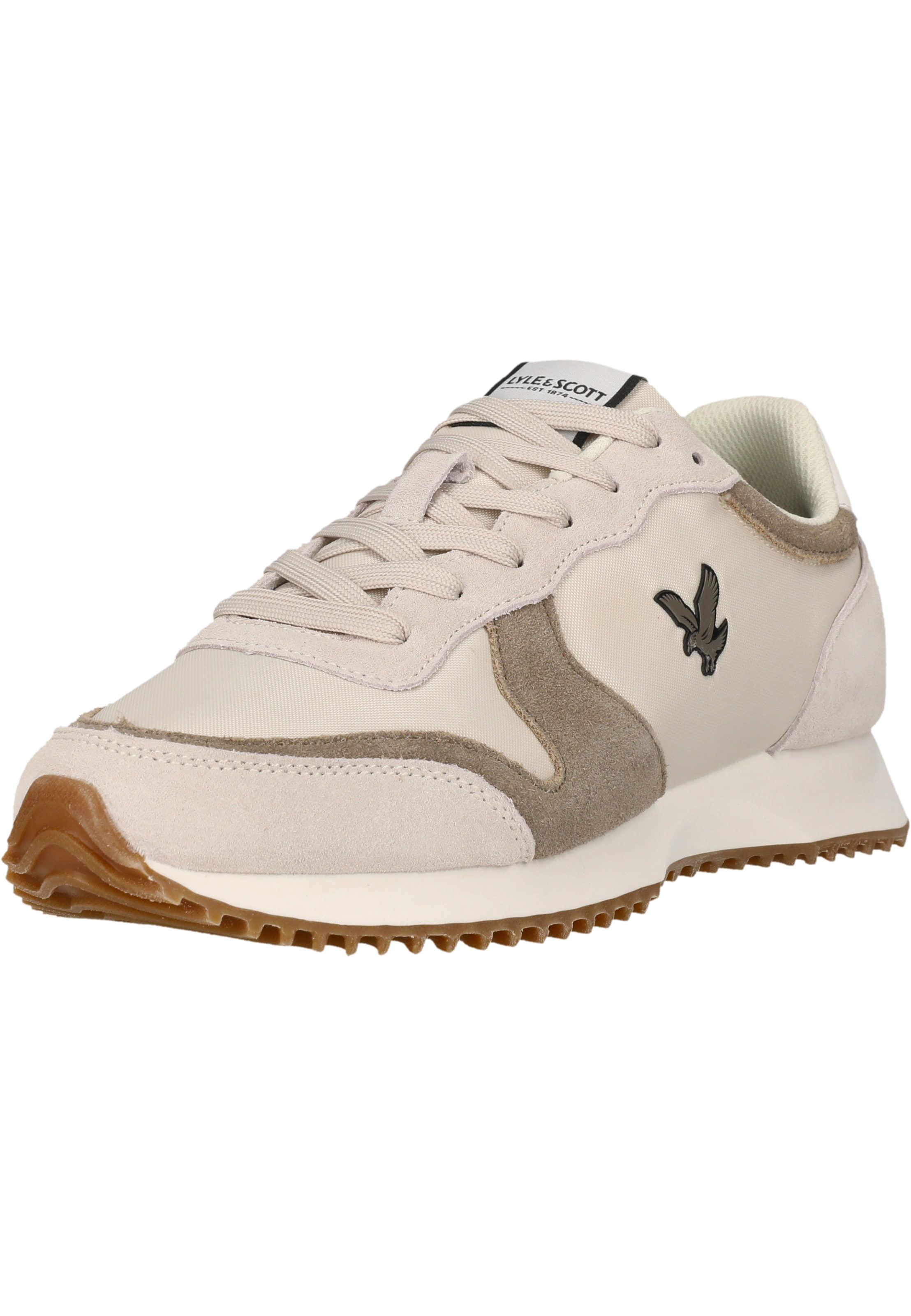 Lyle & Scott Platform trainers 'Leno' in Brown: front