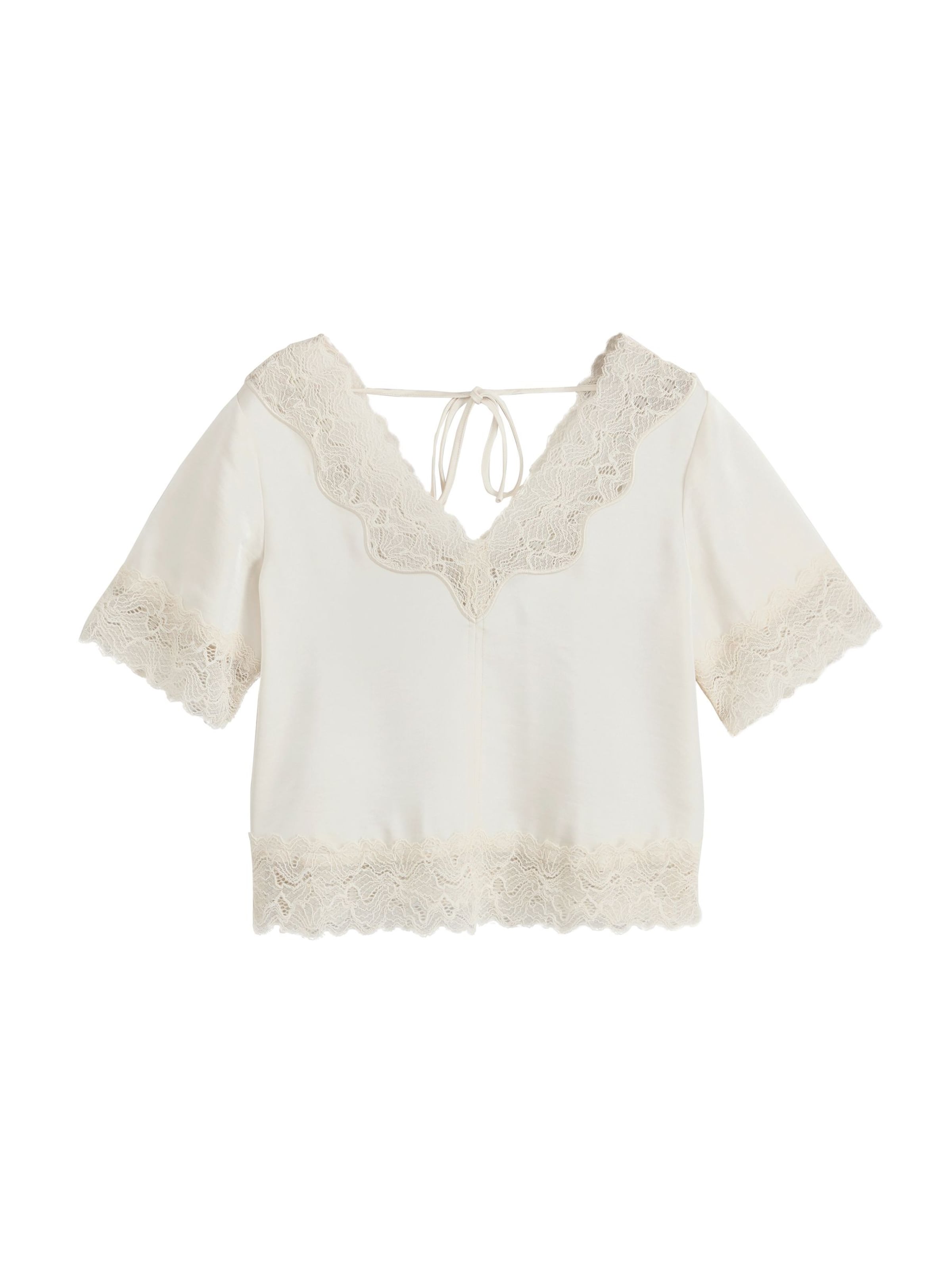 Next Blouse in Beige: voorkant