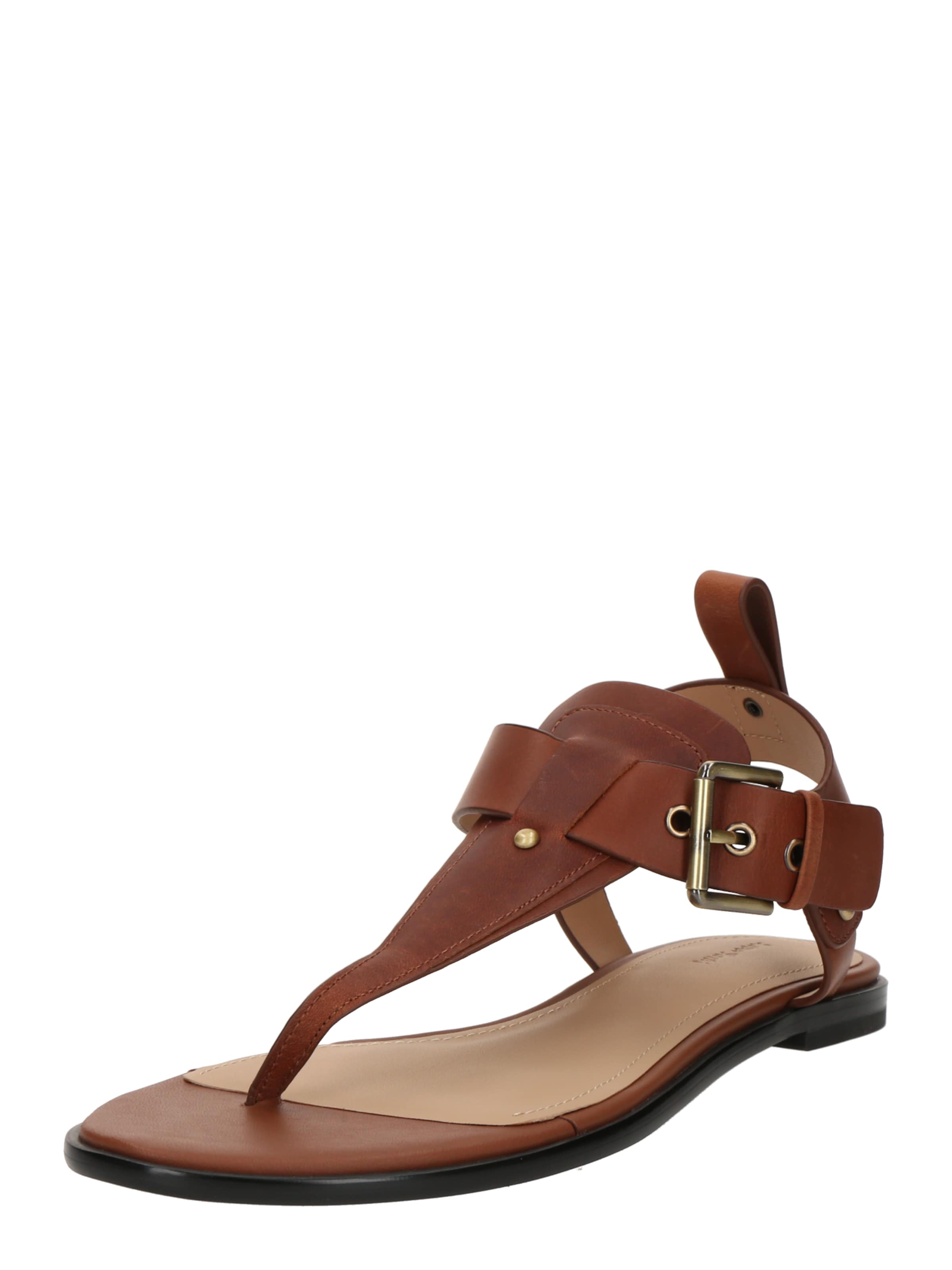 & Other Stories Σαγιονάρες διχαλωτές σε καφέ: μπροστά