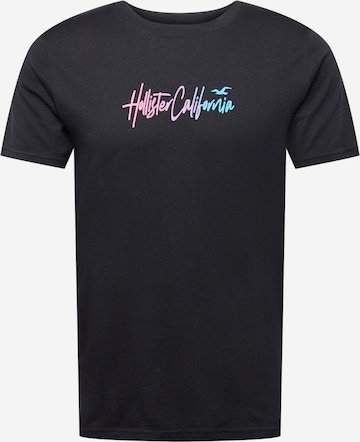 T-Shirt HOLLISTER en noir : devant