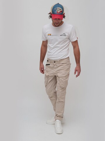 Miracle of Denim Regular Cargo Pants 'Elias' in Beige