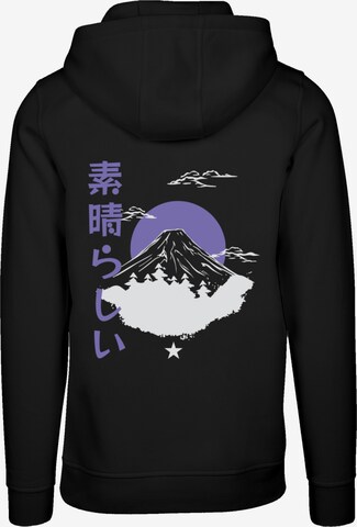 F4NT4STIC Trui 'Mount Fuji' in Zwart