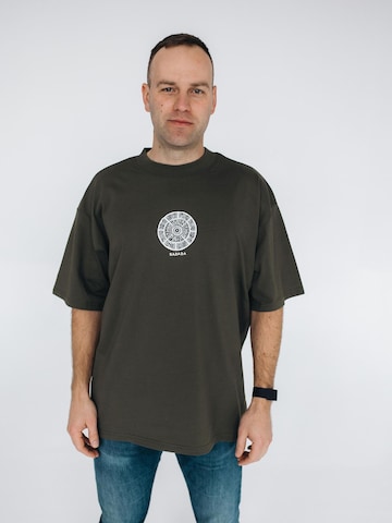 RADADA Shirt 'VIKING' in Groen: voorkant