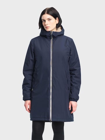 Parka mi-saison AIGLE en bleu : devant