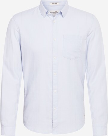 TOM TAILOR DENIM Button Up Shirt in Blue: front