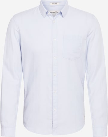 Chemise TOM TAILOR DENIM en bleu : devant