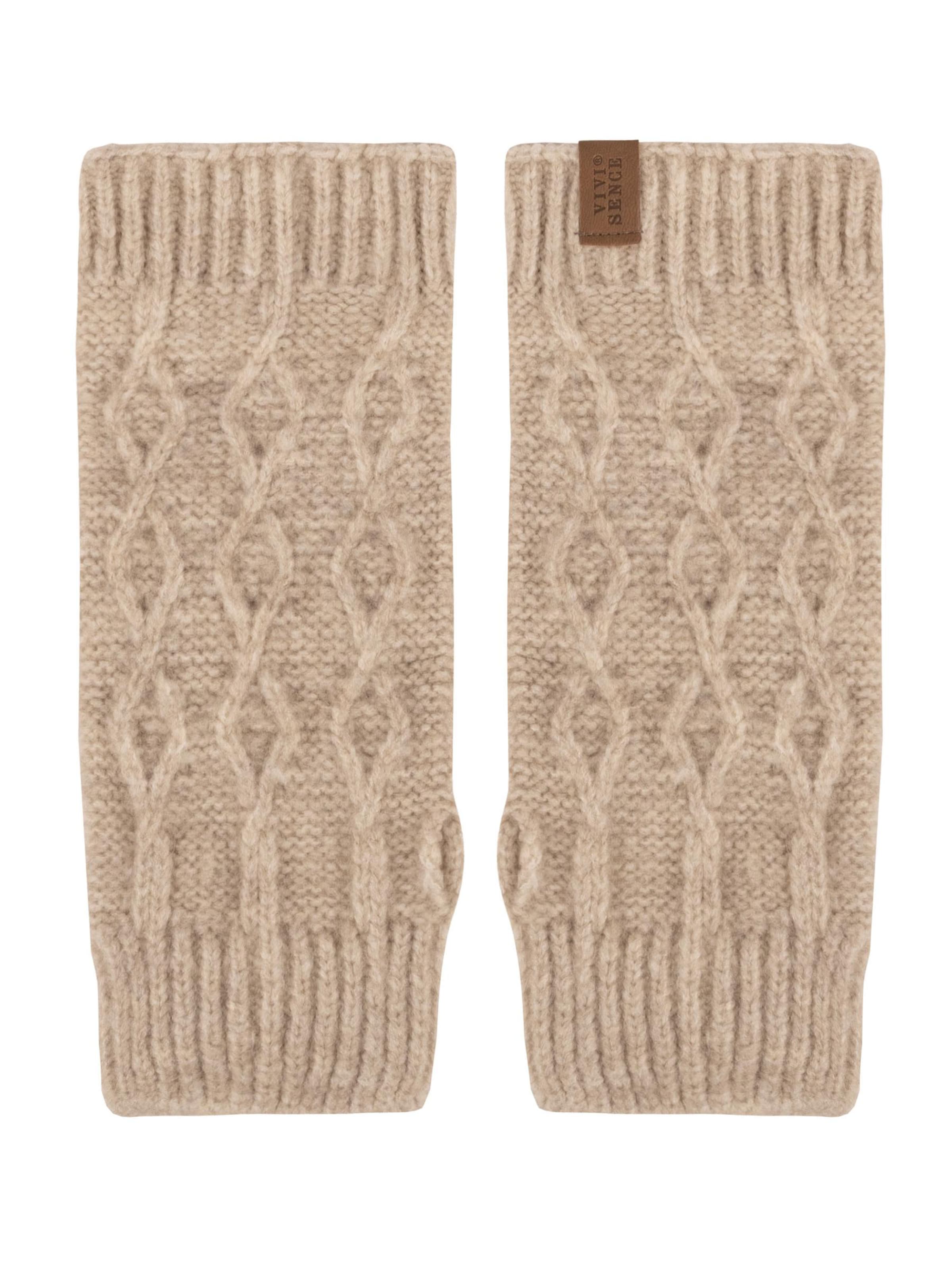 Mitaines '7216' Vivisence en beige : devant