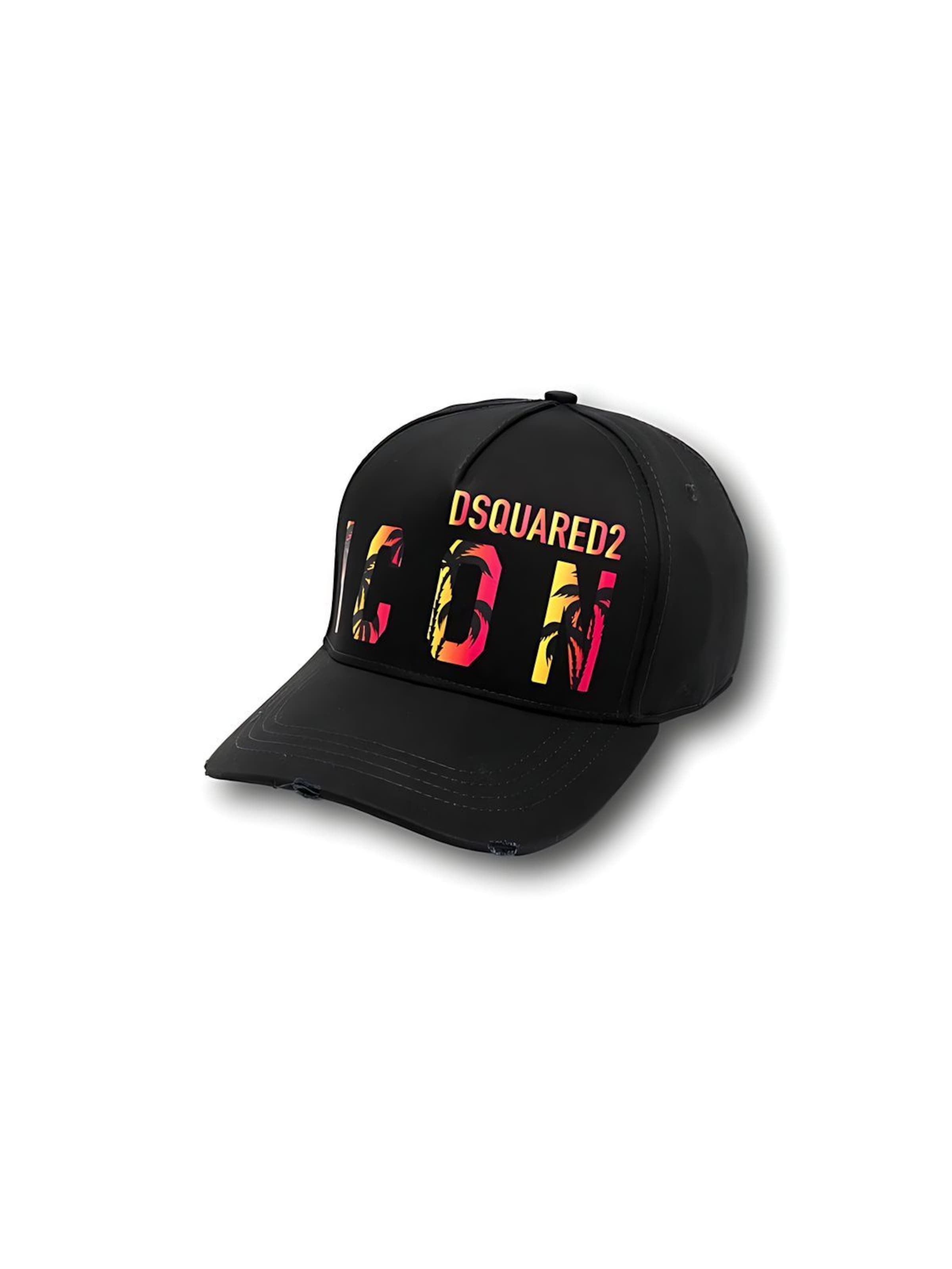 DSQUARED2 Cap 'Dsquared2 ICON Sunset Baseball Cap Schwarz Unisex' in Black: front