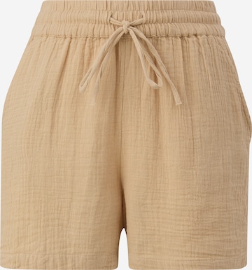 Wide Leg Pantalon QS en beige : devant