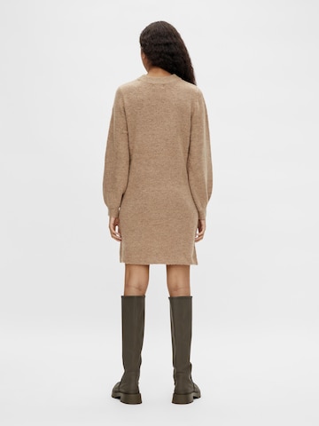 OBJECT Knitted dress 'Eve Nonsia' in Brown