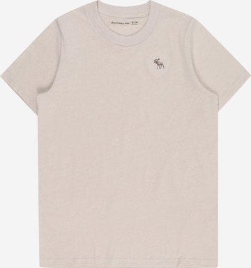 T-Shirt Abercrombie & Fitch en beige : devant