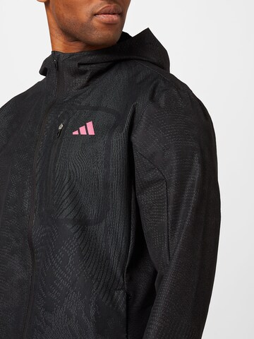 ADIDAS PERFORMANCE Sportjacke 'Adizero Engineered Membrane' in Schwarz