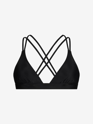 WALLIEN Sportbikinitop in Zwart: voorkant
