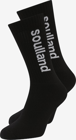 Soulland - Calcetines 'Jordan' en negro: frente