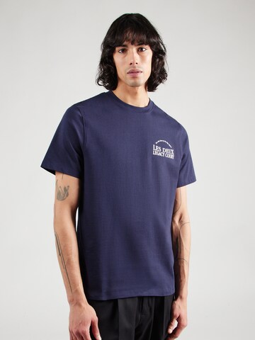 Les Deux - Camiseta 'Legacy Court' en azul