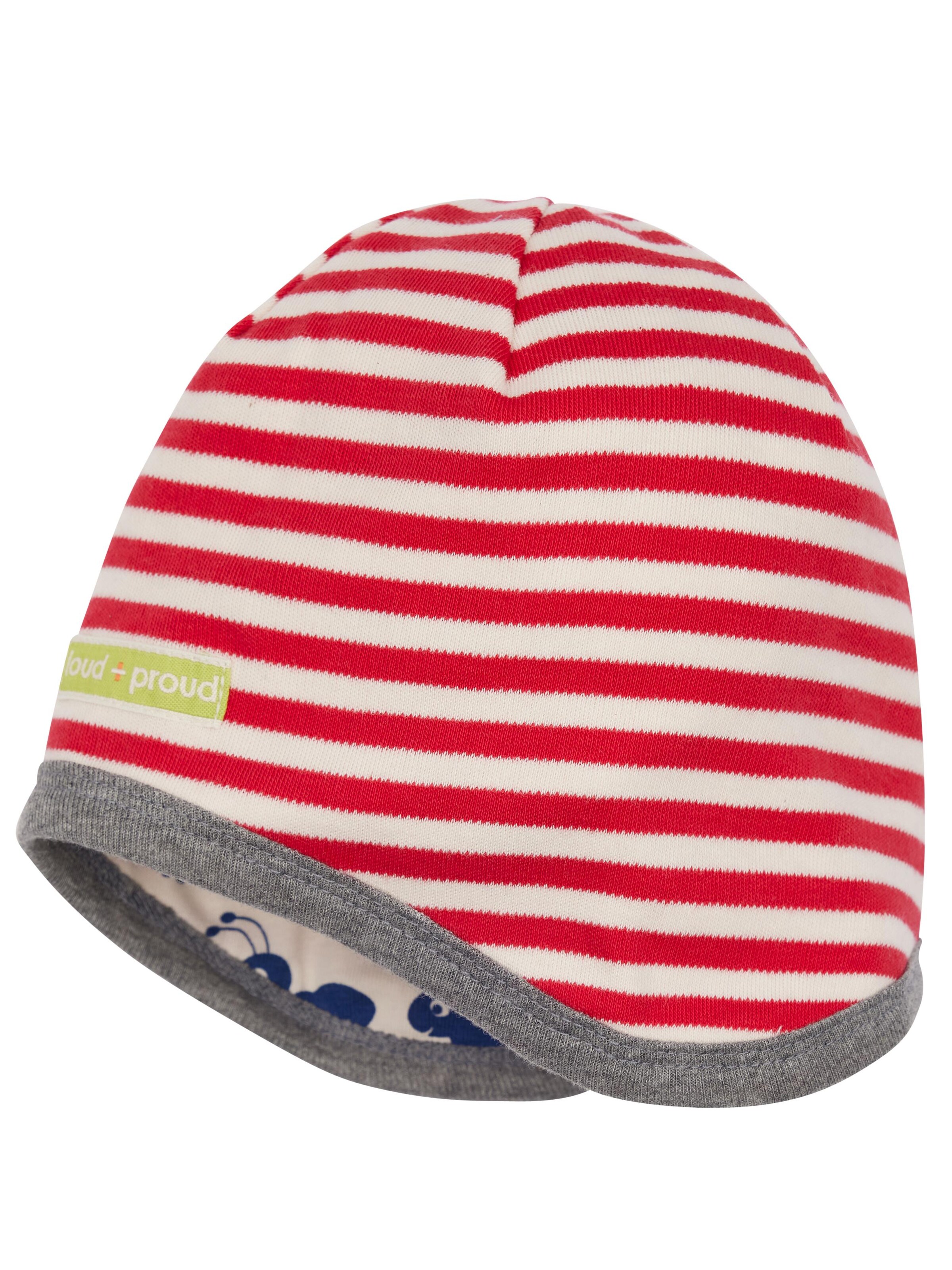 loud + proud Beanie in Red: front