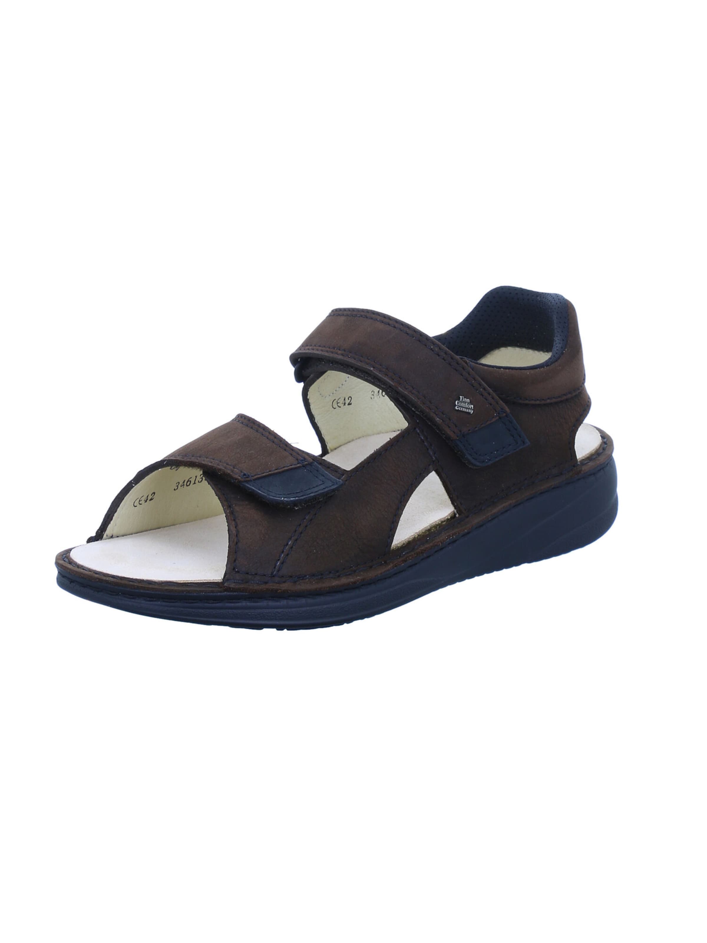 Finn Comfort Hiking Sandals 'Skiathos' in Brown: front
