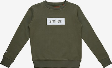 smiler. Sweatshirt 'Cuddle' in Green: front